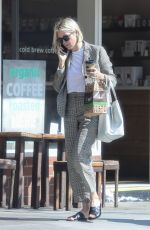 KELLY RUTHERFORD Out for Coffee in Beverly Hills 10/19/2020