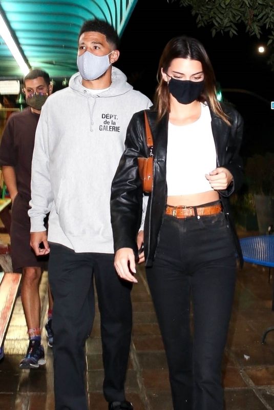 KENDALL JENNER and Devin Booker Out for Dinner in West Hollywood 10/03/2020