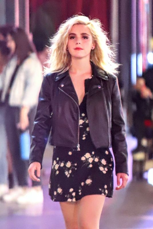 KIERNAN SHIPKA on the Set of Swimming with Sharks in Hollywood 10/02/2020