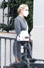 KIERNAN SHIPKA on the Set of Swimming with Sharks in Hollywood 10/15/2020