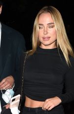 KIMBERLEY GARNER Leaves Connaught Hotel in London 10/08/2020