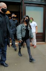 KOURTNEY KARDASHIAN and ADDISON RAE Leaves Greenwich Hotel in New York 10/12/2020