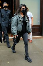 KOURTNEY KARDASHIAN and ADDISON RAE Leaves Greenwich Hotel in New York 10/12/2020