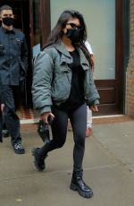 KOURTNEY KARDASHIAN and ADDISON RAE Leaves Greenwich Hotel in New York 10/12/2020