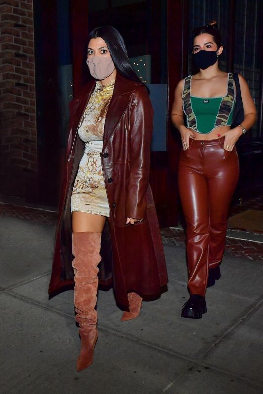 KOURTNEY KARDASHIAN and ADDISON RAE Night Out in New York 10/10/2020