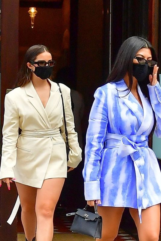 KOURTNEY KARDASHIAN and ADDISON RAE Out in New York 10/10/2020