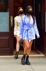 KOURTNEY KARDASHIAN and ADDISON RAE Out in New York 10/10/2020