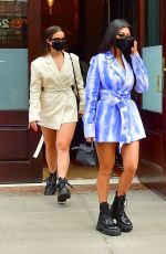KOURTNEY KARDASHIAN and ADDISON RAE Out in New York 10/10/2020
