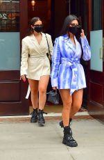 KOURTNEY KARDASHIAN and ADDISON RAE Out in New York 10/10/2020