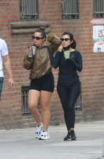KOURTNEY KARDASHIAN and ADDISON RAE Out in New York 10/11/2020