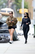 KOURTNEY KARDASHIAN and ADDISON RAE Out in New York 10/11/2020