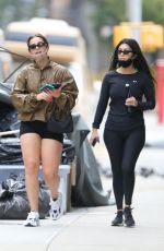 KOURTNEY KARDASHIAN and ADDISON RAE Out in New York 10/11/2020