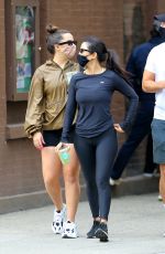 KOURTNEY KARDASHIAN and ADDISON RAE Out in New York 10/11/2020