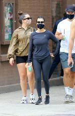KOURTNEY KARDASHIAN and ADDISON RAE Out in New York 10/11/2020