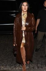 KOURTNEY KARDASHIAN Arrives at Zero Bond in New Yrk 10/11/2020