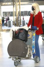LAETICIAHALLYDAY at LAX Airport in Los Angeles 10/11/2020