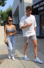 LARSA PIPPEN and Harry Jowsey at Zinque in West Hollywood 10/08/2020