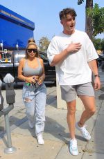 LARSA PIPPEN and Harry Jowsey at Zinque in West Hollywood 10/08/2020