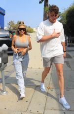 LARSA PIPPEN and Harry Jowsey at Zinque in West Hollywood 10/08/2020
