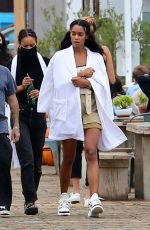 LAURA HARRIER on the Set of Her New Movie at Malibu Pier in Los Angeles 10/26/2020