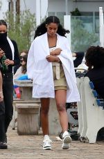 LAURA HARRIER on the Set of Her New Movie at Malibu Pier in Los Angeles 10/26/2020
