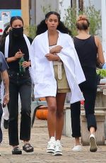 LAURA HARRIER on the Set of Her New Movie at Malibu Pier in Los Angeles 10/26/2020