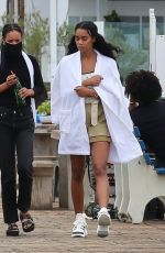 LAURA HARRIER on the Set of Her New Movie at Malibu Pier in Los Angeles 10/26/2020