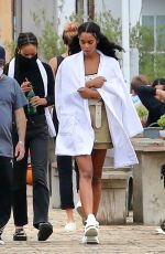 LAURA HARRIER on the Set of Her New Movie at Malibu Pier in Los Angeles 10/26/2020