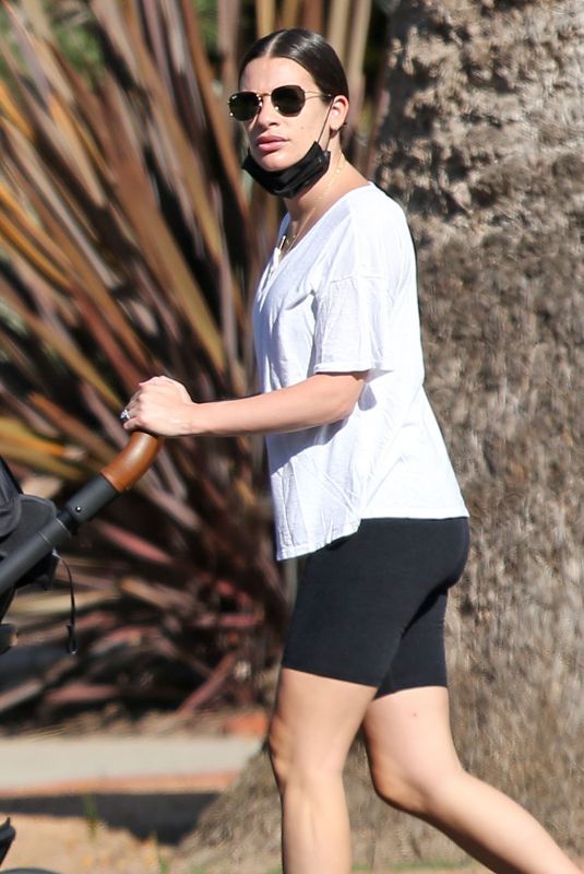 LEA MICHELE Out in Santa Monica 09/30/2020