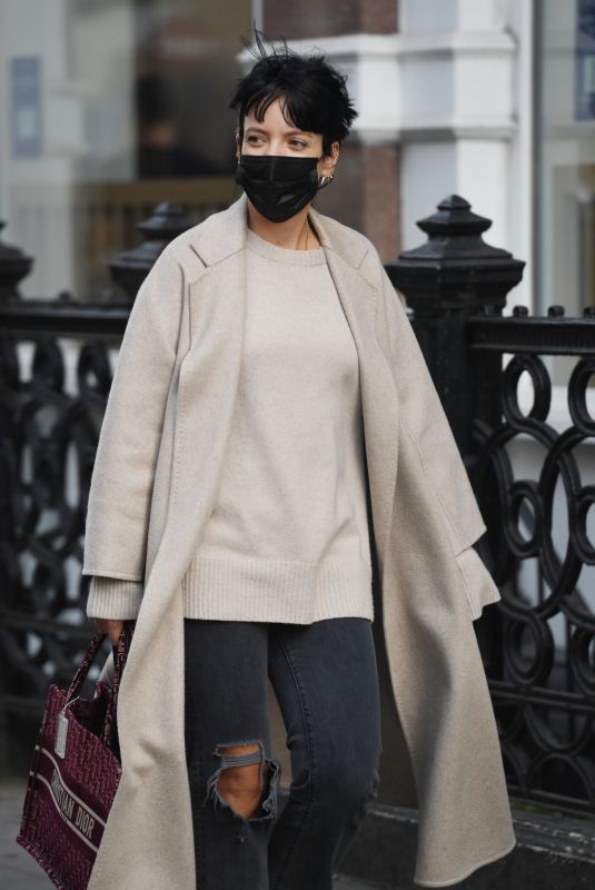 LILY ALLEN Out and About in London 10/20/2020