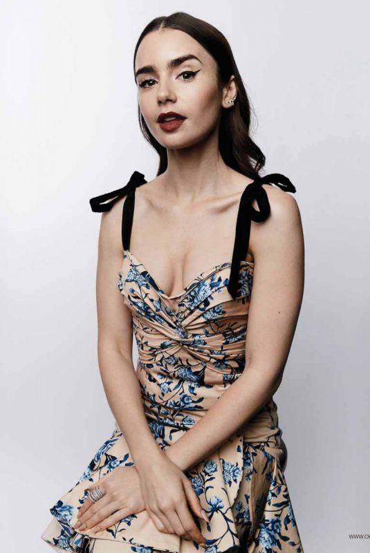 LILY COLLINS in OK Magazine, UK October 2020