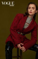 LILY COLLINS in Vogue Magazine, Arabia November 2020