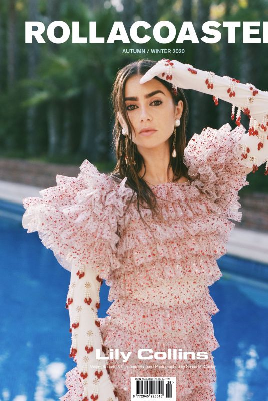 LILY COLLINS on the Cover o Rollacoaster Magazine, Fall/Winter 2020