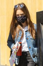 LILY COLLINS Out and About in Studio City 10/11/2020