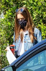 LILY COLLINS Out and About in Studio City 10/11/2020