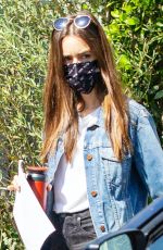 LILY COLLINS Out and About in Studio City 10/11/2020