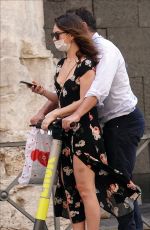 LILY JAMES Out and About in Rome 10/11/2020