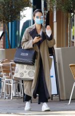 LILY JAMES Out Shopping for Flowers in Primrose Hill 10/08/2020