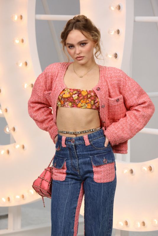 LILY-ROSE DEPP at Chanel Photocall at Paris Fashion Week 10/06/2020