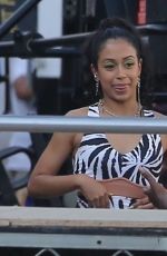 LIZA KOSHY Filming Fabletics Commercial 10/26/2020