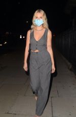 LOTTIE MOSS Out for Dinner in London 10/07/2020