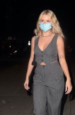 LOTTIE MOSS Out for Dinner in London 10/07/2020