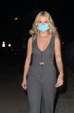 LOTTIE MOSS Out for Dinner in London 10/07/2020