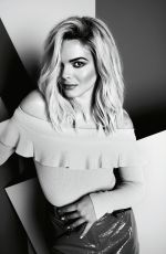 LOUISA JOHNSON at a Black and White Photoshoot, October 2020