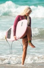 LUCIE DONLAN Out at a Beach in Newquay 10/01/2020