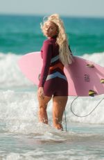 LUCIE DONLAN Out at a Beach in Newquay 10/01/2020