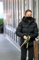 MADELAINE PETSCH Out with her Dog in Vancouver 10/26/2020
