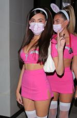 MADISON BEER in a Pink Trauma Halloween Costume at Catch LA in West Hollywood 10/30/2020