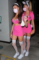 MADISON BEER in a Pink Trauma Halloween Costume at Catch LA in West Hollywood 10/30/2020