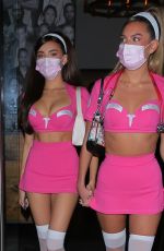 MADISON BEER in a Pink Trauma Halloween Costume at Catch LA in West Hollywood 10/30/2020